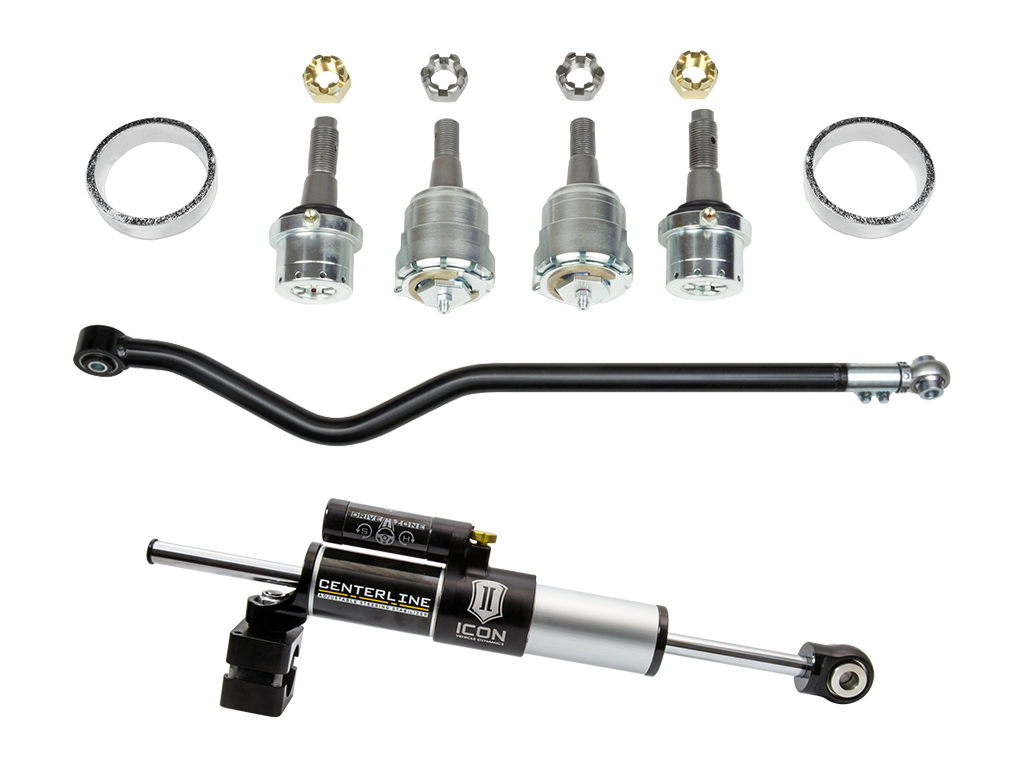 Icon K2214 - 2018-2023 Jeep Wrangler JL/2020-2023 Jeep Gladiator, Ultimate Front End Kit, Stage 4
