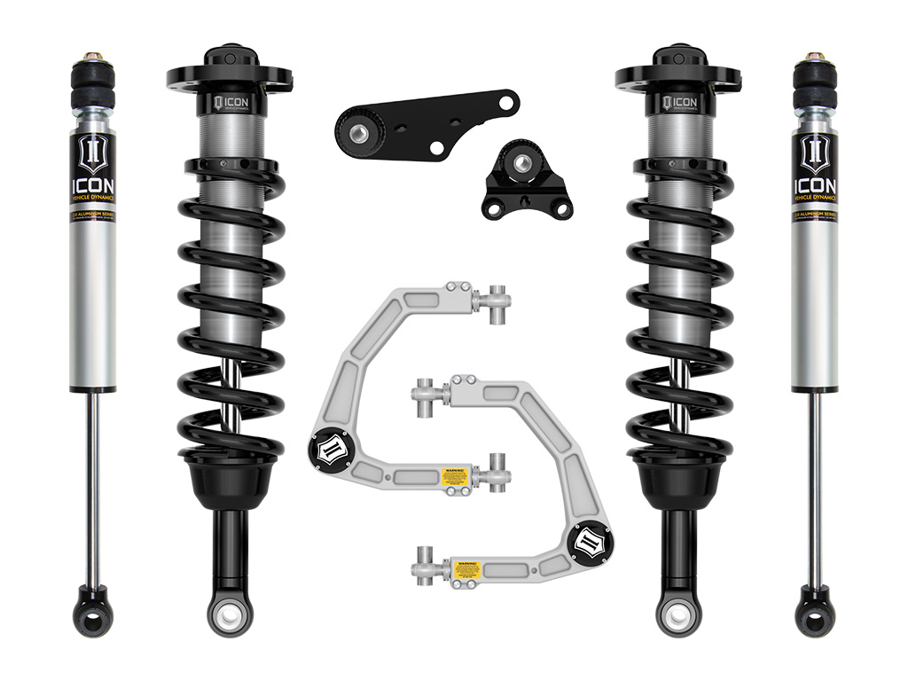 Icon K53292 - 2024+ Toyota Tacoma 1.25in-3in Stage 2 Suspension System - Billet Icon K53292 - 2024+ Toyota Tacoma 1.25in-3in Stage 2 Suspension System - Billet