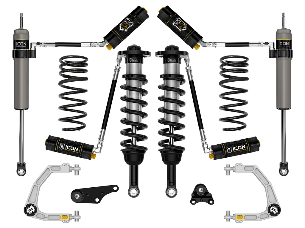 Icon K53295S - 2024+ Toyota Tacoma 1.25in-3in Stage 5 Suspension System Billet w/ Triple Rate Spring Icon K53295S - 2024+ Toyota Tacoma 1.25in-3in Stage 5 Suspension System Billet w/ Triple Rate Spring