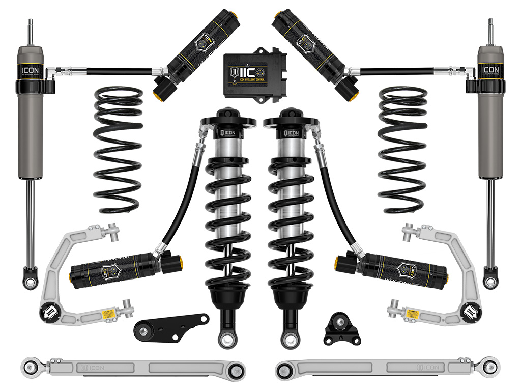 Icon K53300S - 2024+ Toyota Tacoma 1.25in-3in Stage 10 Suspension System Billet w/ Triple Rate Spring Icon K53300S - 2024+ Toyota Tacoma 1.25in-3in Stage 10 Suspension System Billet w/ Triple Rate Spring
