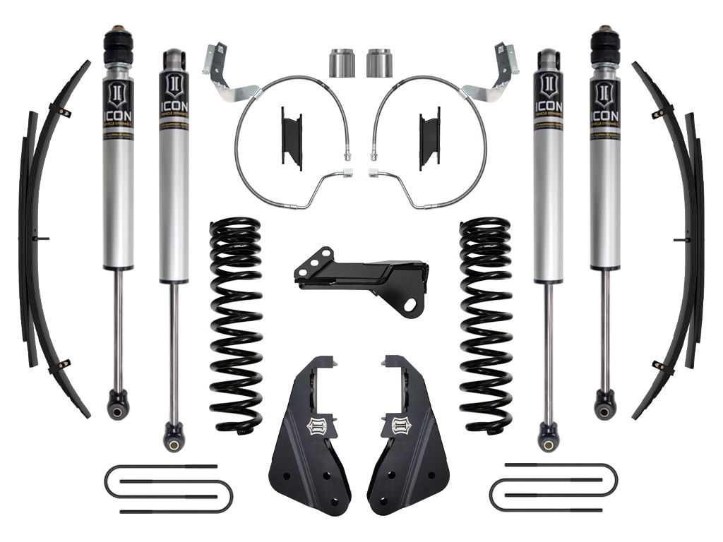 Icon K64541L - 2023 Ford F-250/F-350 Super Duty 4WD Diesel, 4.5" Lift, Stage 1 Suspension System w/ Expansion Packs