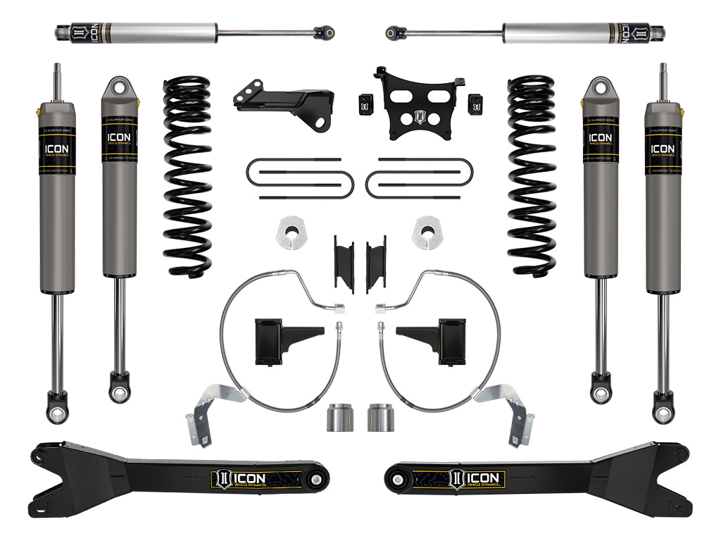 Icon K64543R - 2023-2024 Ford F-250/F-350 Super Duty 4WD Gas 4.5in Lift Stage 3 Suspension System