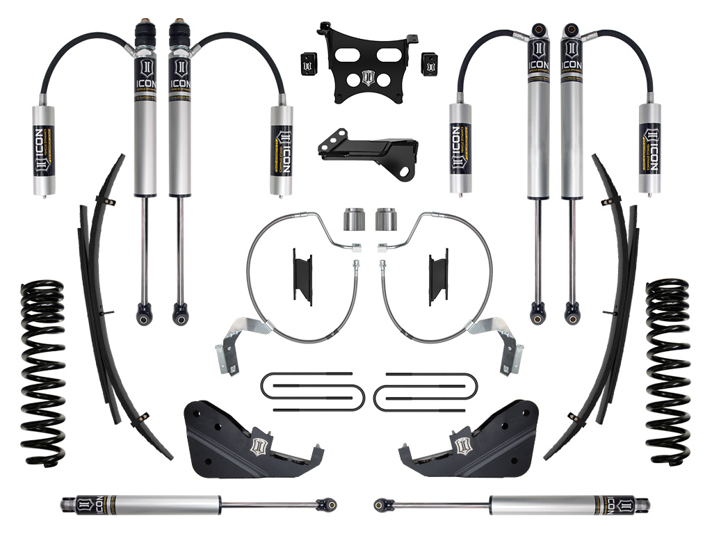 Icon K64532L - 2023 Ford F-250/F-350 Super Duty 4WD Gas, 4.5" Lift, Stage 2 Suspension System w/ Expansion Packs