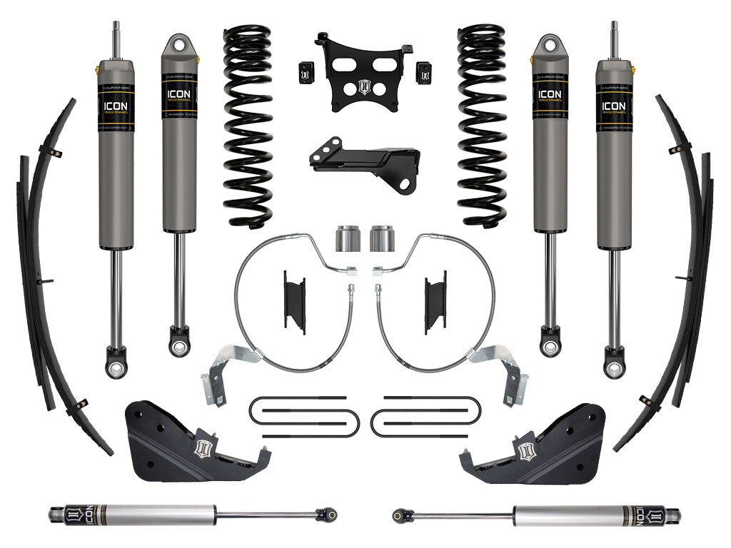 Icon K64533L - 2023 Ford F-250/F-350 Super Duty 4WD Gas, 4.5" Lift, Stage 3 Suspension System w/ Expansion Packs