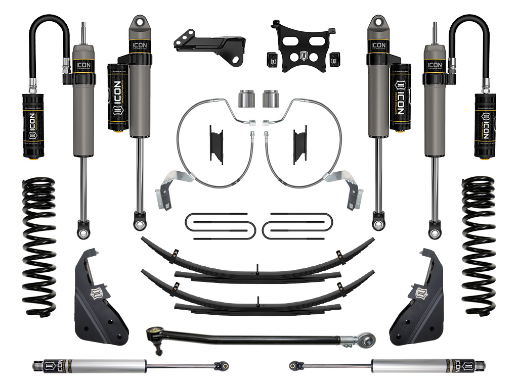 Icon K64534L - 2023 Ford F-250/F-350 Super Duty 4WD Gas, 4.5" Lift, Stage 4 Suspension System w/ Expansion Packs