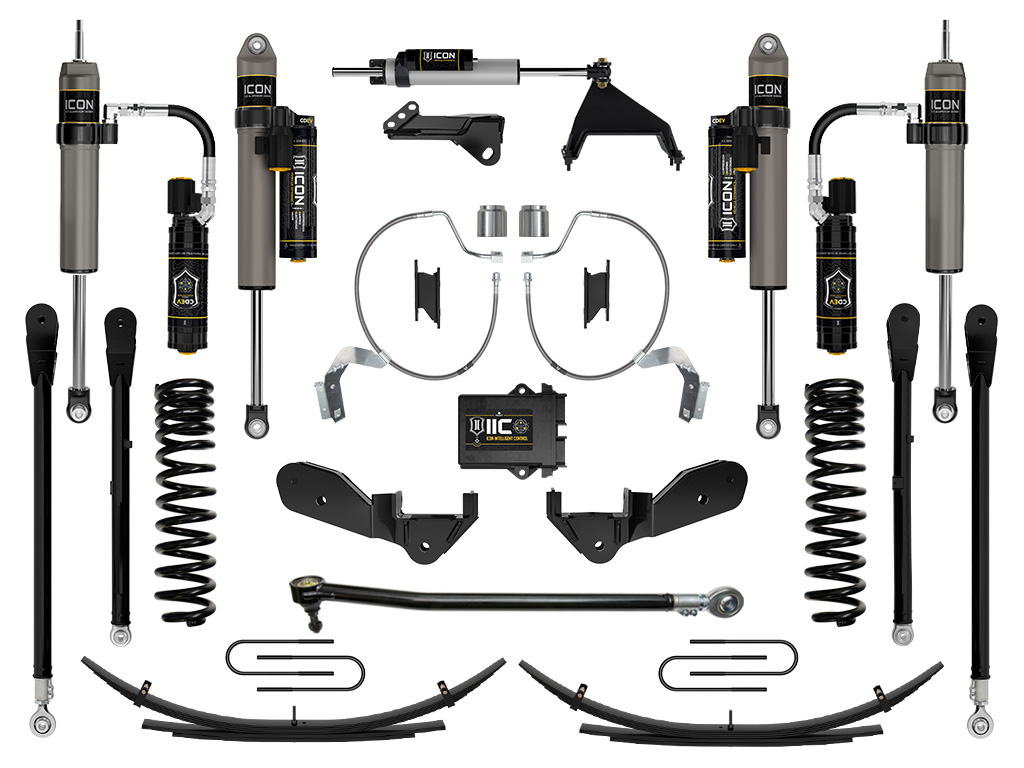 Icon K64538L - 2023 Ford F-250/F-350 Super Duty 4WD Gas, 4.5" Lift, Stage 8 Suspension System w/ Expansion Packs