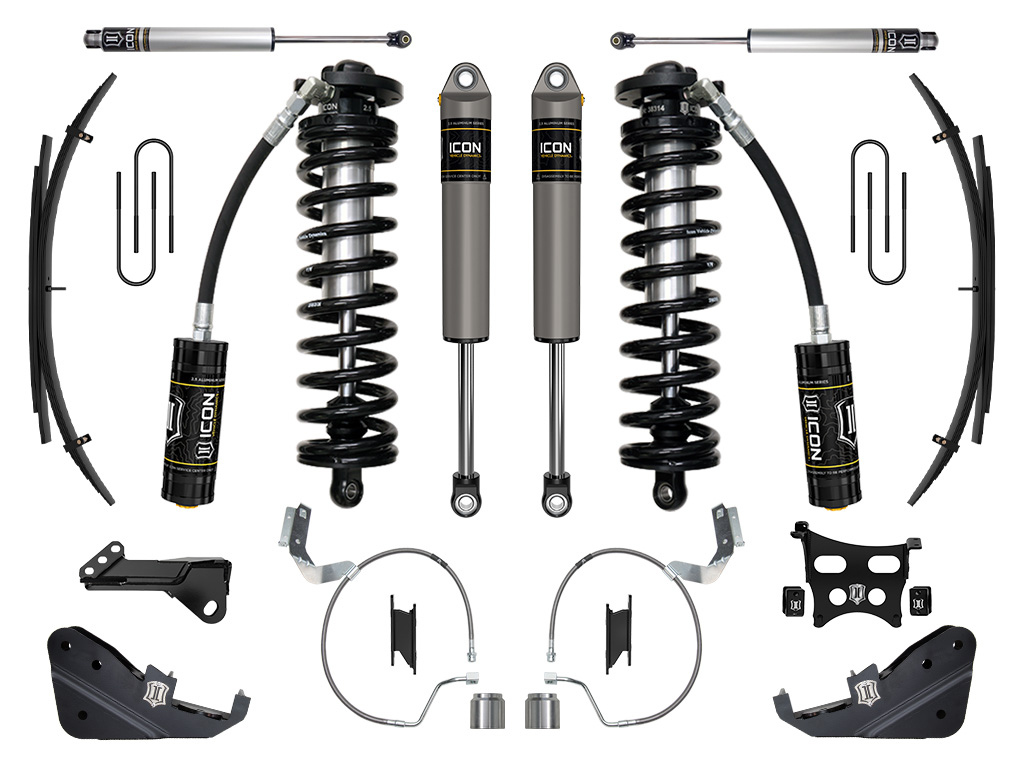 Icon K63173L - 2023 Ford F-250/F-350 Super Duty 4WD, 4-5.5" Lift, Stage 3 Coilover Conversion System w/ Expansion Packs Icon K63173L - 2023 Ford F-250/F-350 Super Duty 4WD, 4-5.5" Lift, Stage 3 Coilover Conversion System w/ Expansion Packs