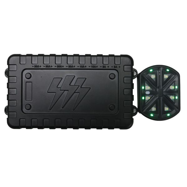 Race Sport RSW80A - 8 Gang DC12V 80-Amp Lightning Series Long Range Wireless Source Control Switch Power System Lighting Race Sport RSW80A - 8 Gang DC12V 80-Amp Lightning Series Long Range Wireless Source Control Switch Power System Lighting