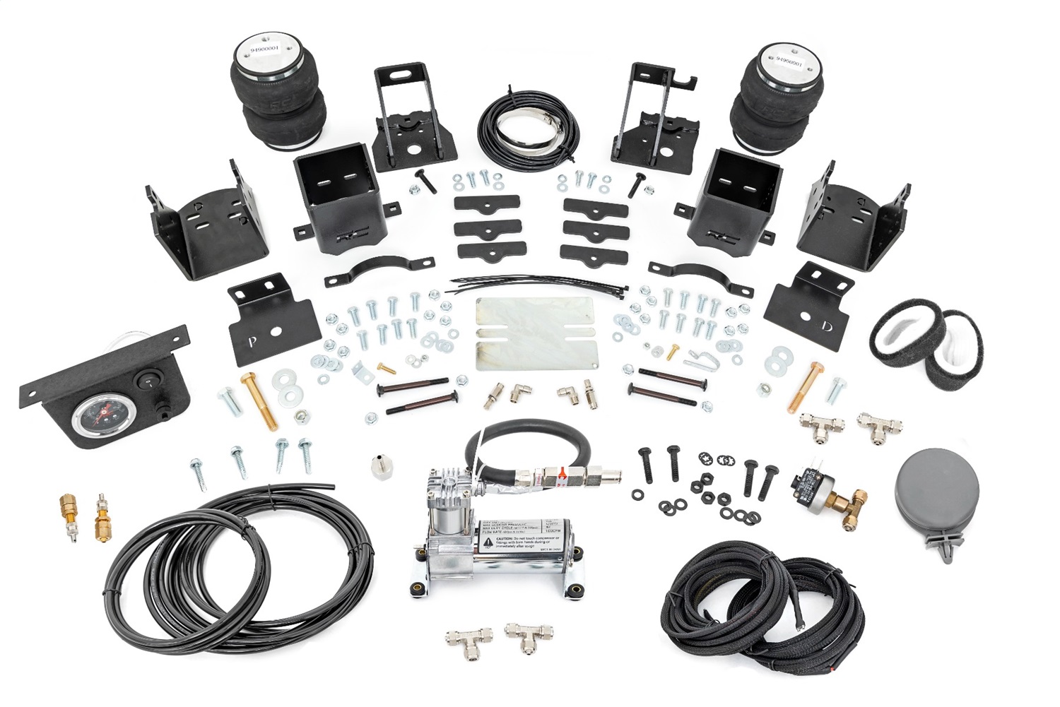 Rough Country 10020C - Air Spring Kit w/compressor - Ford F-250/F-350 Super Duty 4WD (2005-2016)