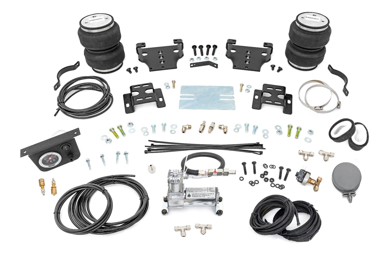 Rough Country 10006C - Air Spring Kit w/compressor - 0-6 inch Lift - Chevy/GMC 2500HD (01-10)