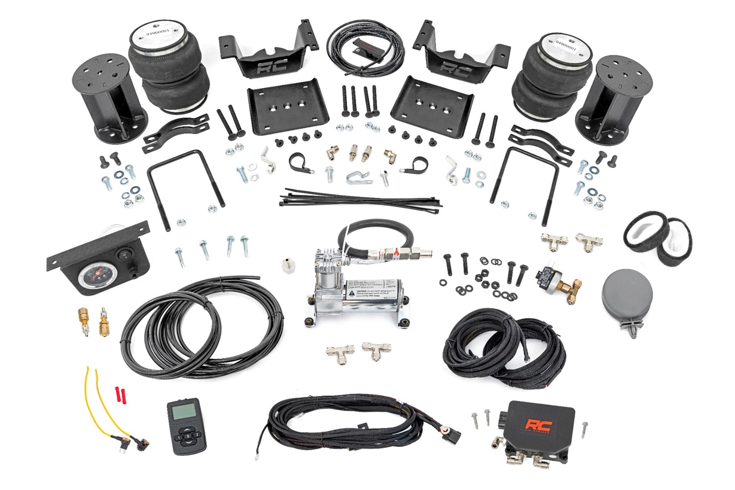 Rough Country 100056WC - Air Spring Kit w/compressor - Wireless Controller - 6-7.5 Inch Lift Kit - Chevy/GMC 1500 (07-18)