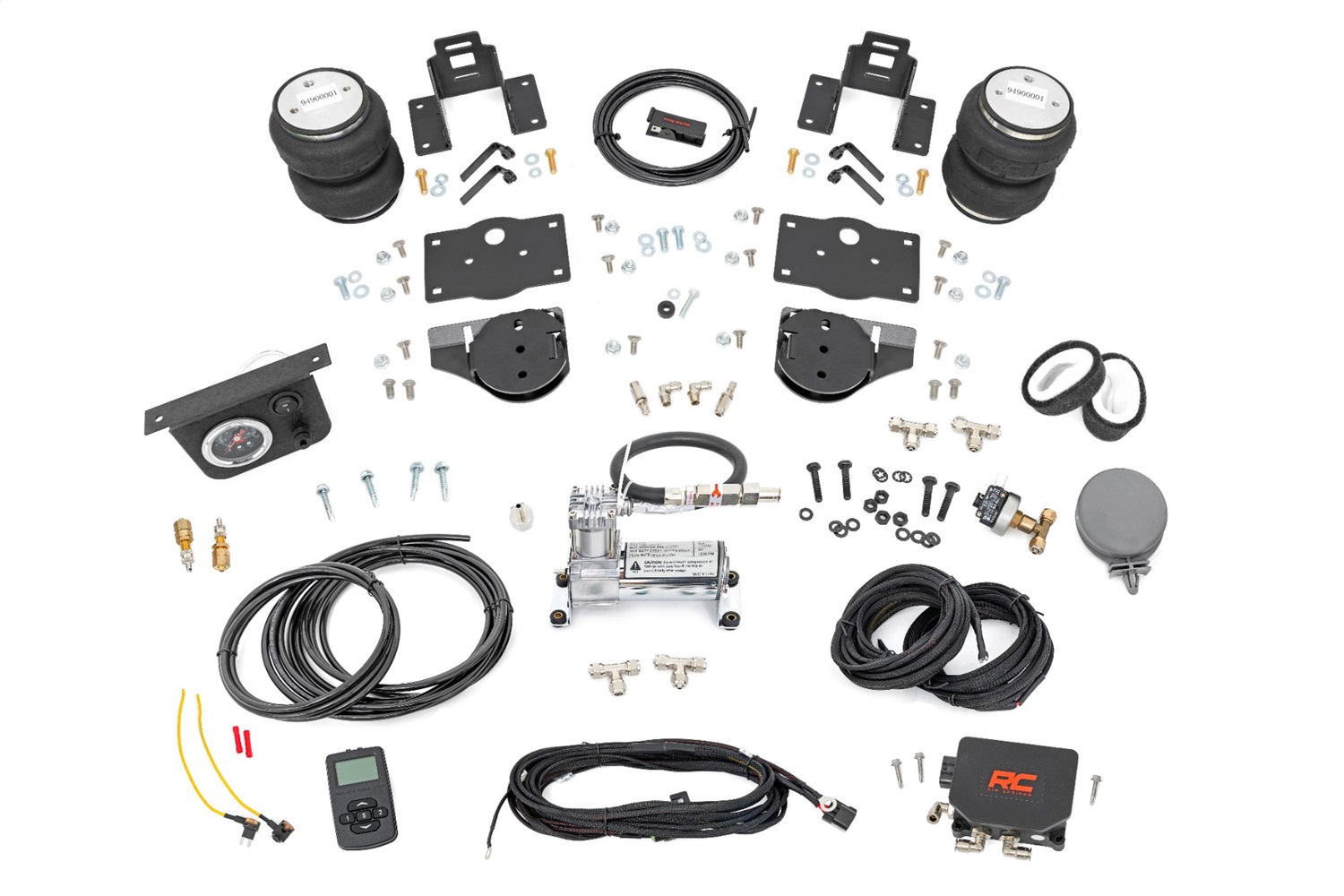 Rough Country 10035WC - Air Spring Kit w/compressor - Wireless Controller - Ram 1500 4WD (2019-2025)