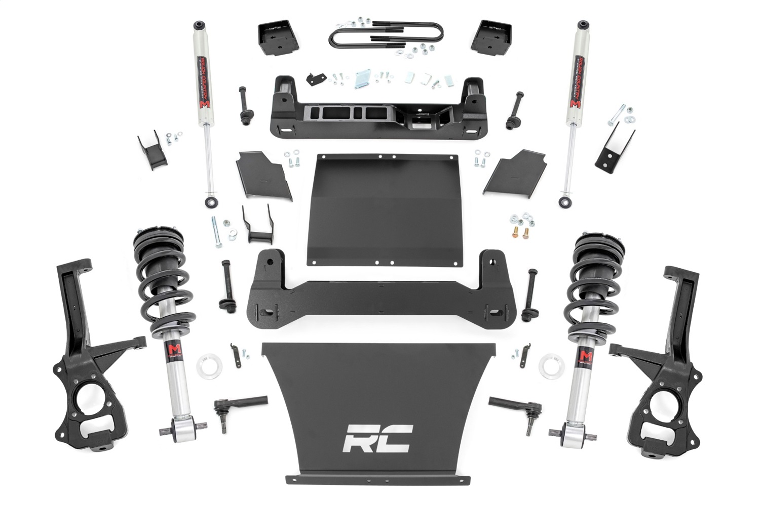 Rough Country 21640 - 6 Inch Lift Kit - Mono Leaf Rear - M1 Struts/M1 - Chevy Silverado 1500 (22-24)
