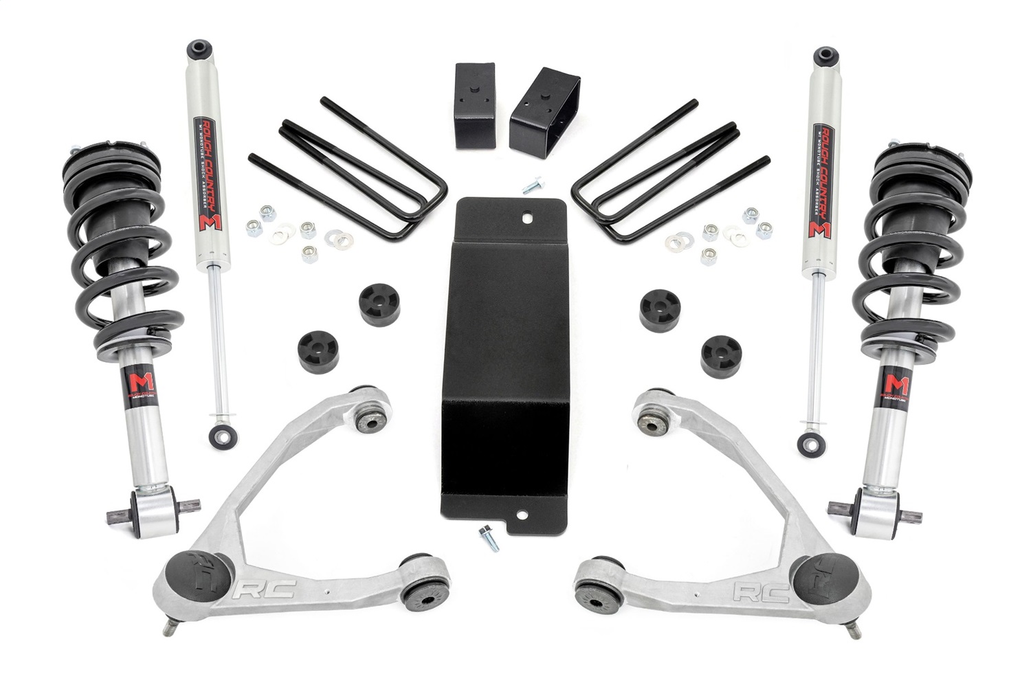 Rough Country 27740 - 3.5 Inch Lift Kit - UCA - M1 Struts - Chevy/GMC 1500 (07-13)