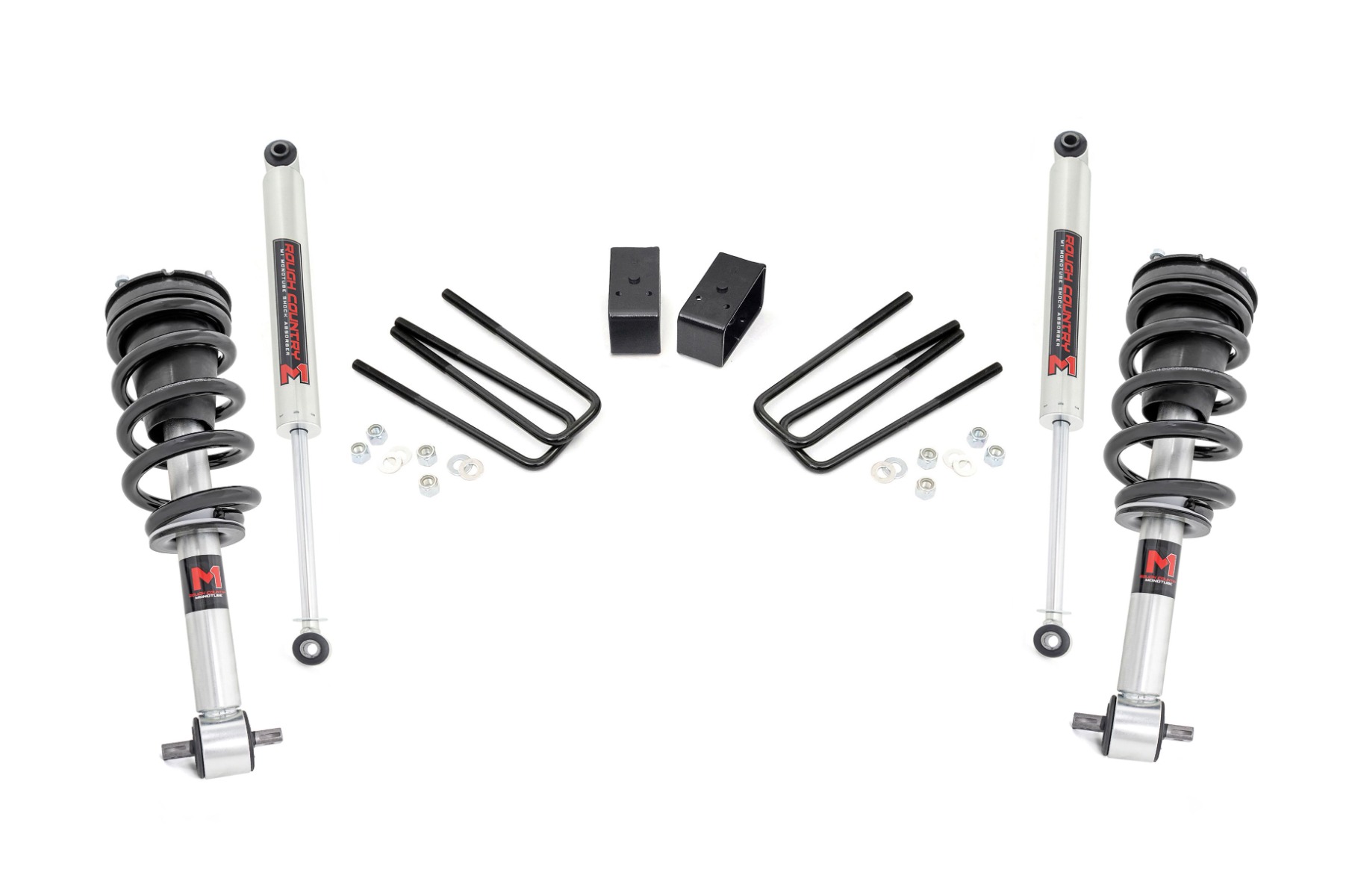 Rough Country 26840 - 3.5 Inch Lift Kit - M1 Struts - Chevy/GMC 1500 2WD (07-13)