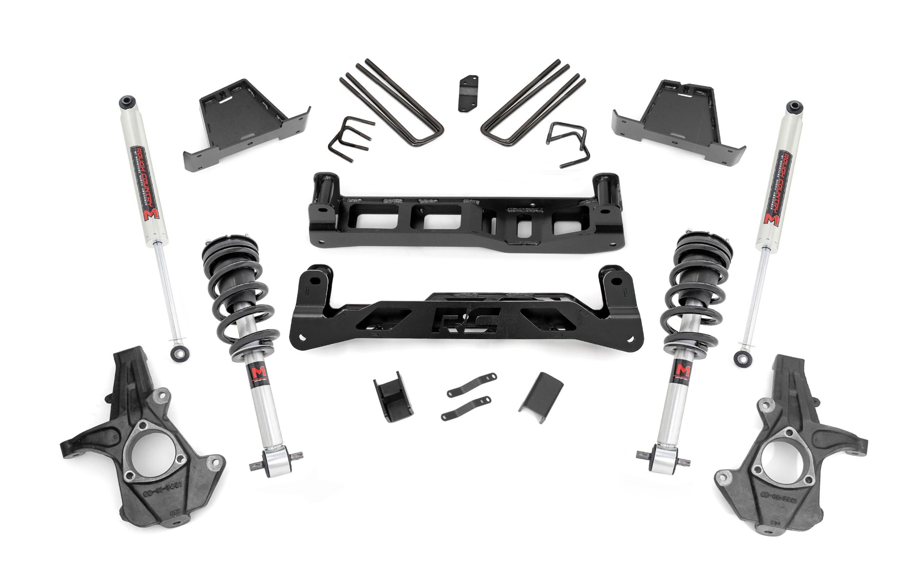 Rough Country 26340 - 7.5 Inch Lift Kit - M1 Struts/M1 - Chevy/GMC 1500 (07-13)
