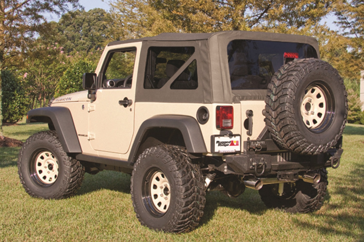 Rugged Ridge 13736.36 - Soft Top, Khaki, Tinted Windows; 07-09 Jeep Wrangler JK