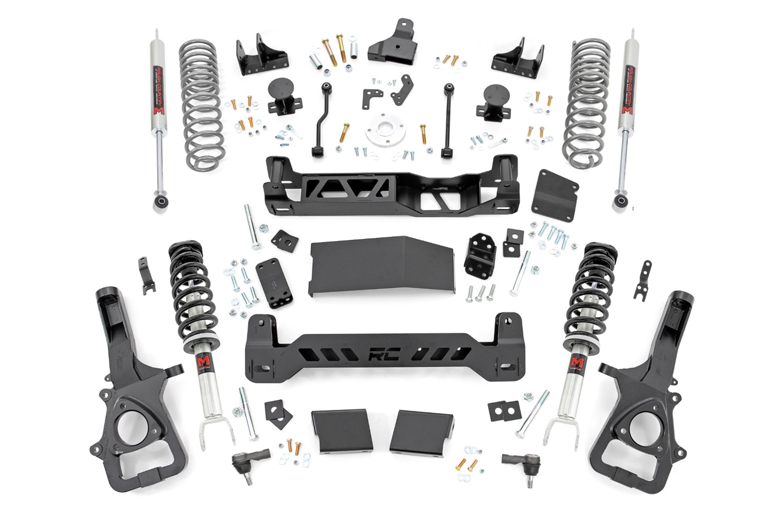 Rough Country 33440 - 6 Inch Lift Kit - M1/M1 - Dual Rate Coils - Ram 1500 4WD (2019-2024)