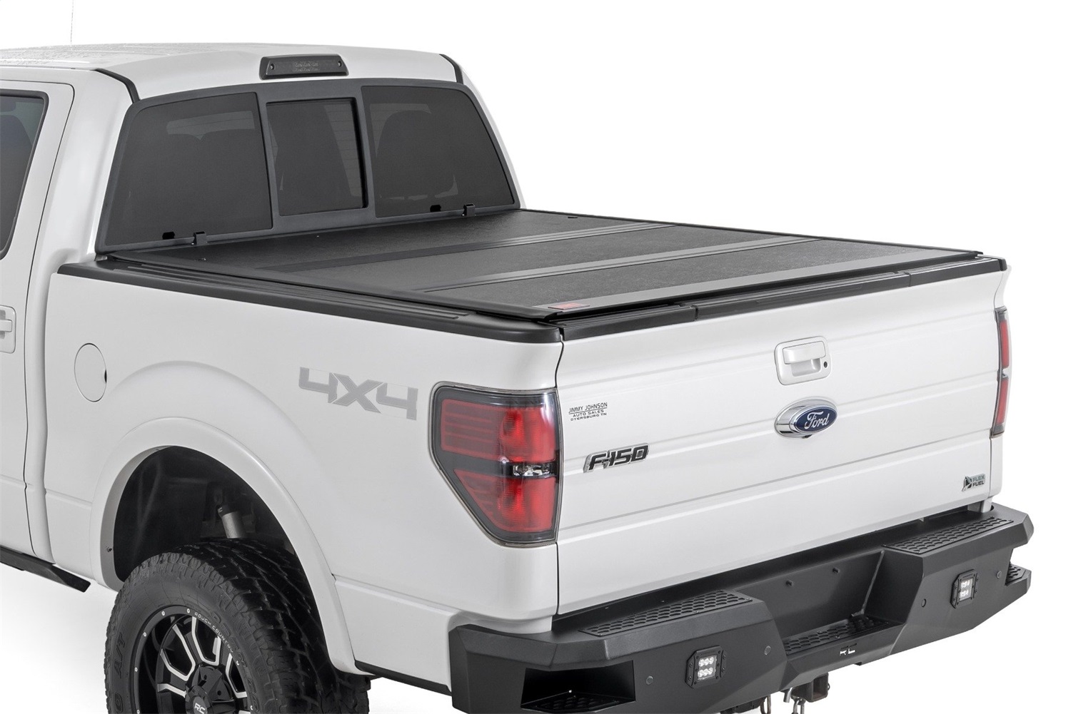 Rough Country 47214550B - Hard Low Profile Bed Cover - 5'7 inch Bed - Ford F-150 2WD/4WD (04-14)