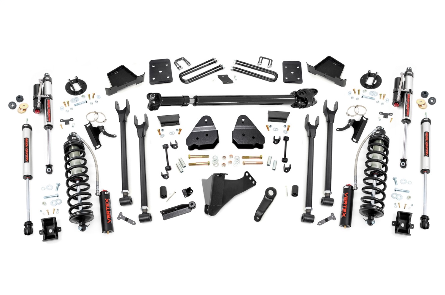 Rough Country 50859 - 6 Inch Lift Kit  - Diesel  - 4 Link  - D/S  - C/O Vertex - Ford F-250/F-350 Super Duty (17-22)