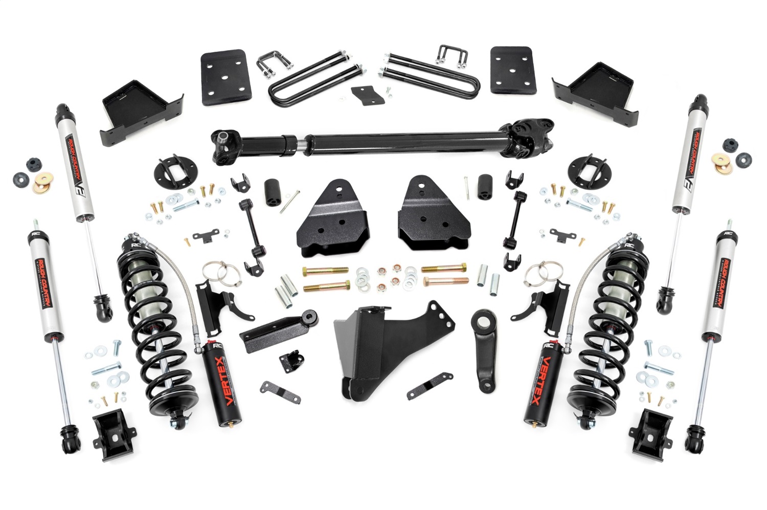 Rough Country 55058 - 4.5 Inch Lift Kit  - D/S  - C/O V2 - Ford F-250/F-350 Super Duty 4WD (17-22)