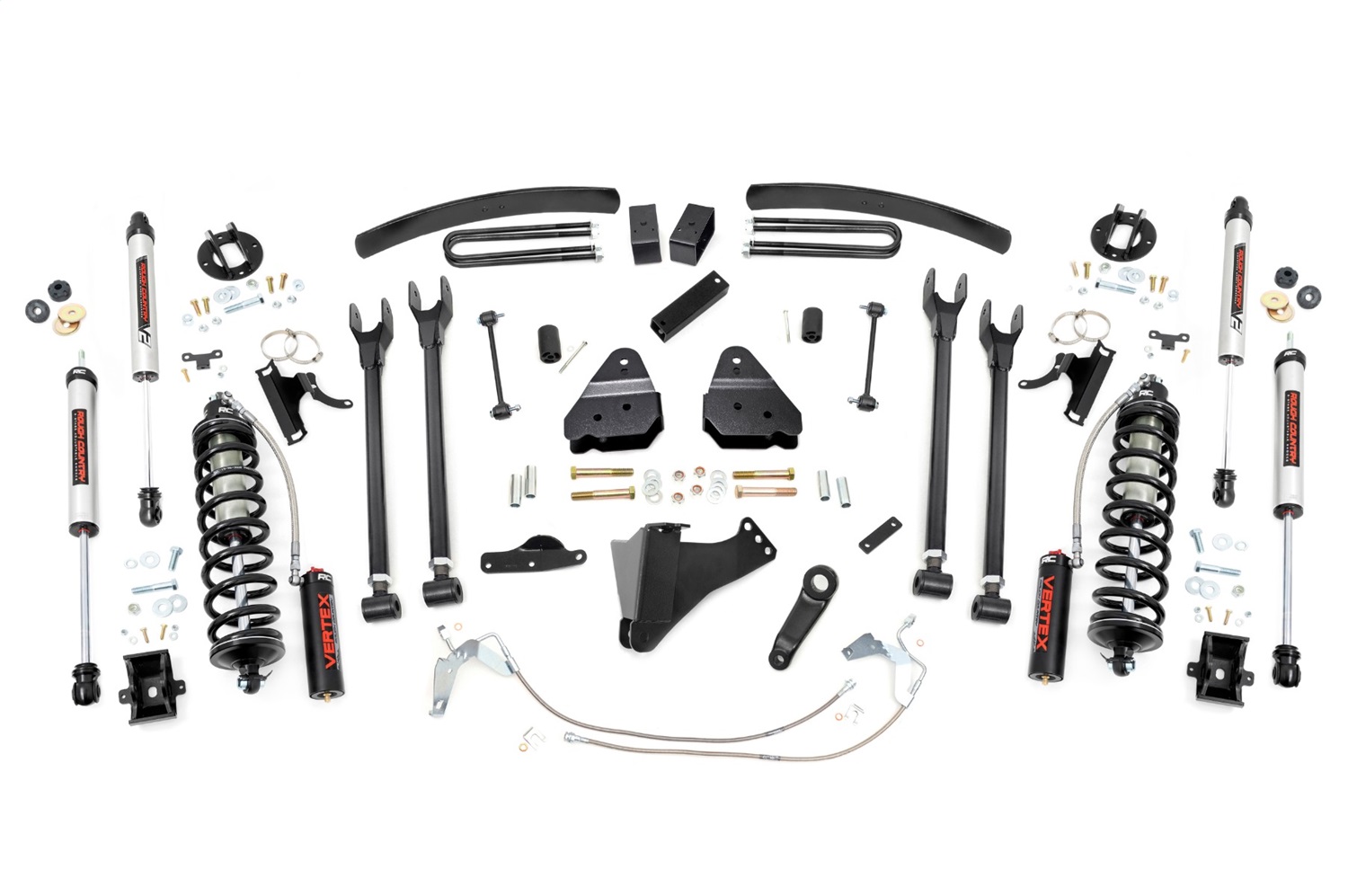 Rough Country 58858 - 6 Inch Lift Kit  - Gas  - 4 Link  - C/O V2 - Ford F-250/F-350 Super Duty (08-10)