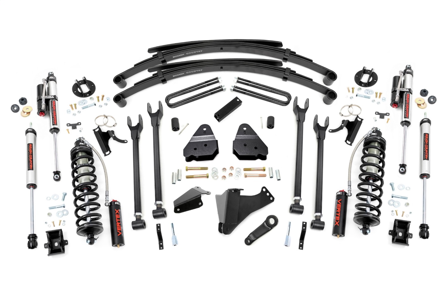 Rough Country 58259 - 6 Inch Lift Kit - Diesel - 4 Link - RR Spring - C/O Vertex - Ford F-250/F-350 Super Duty (05-07)
