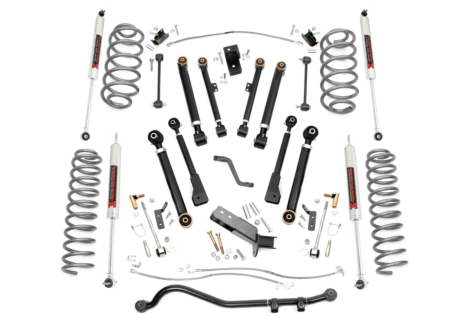 Rough Country 66140 - 4 Inch Lift Kit - X-Series - M1 - Jeep Wrangler TJ (97-06)/Wrangler Unlimited (04-06)