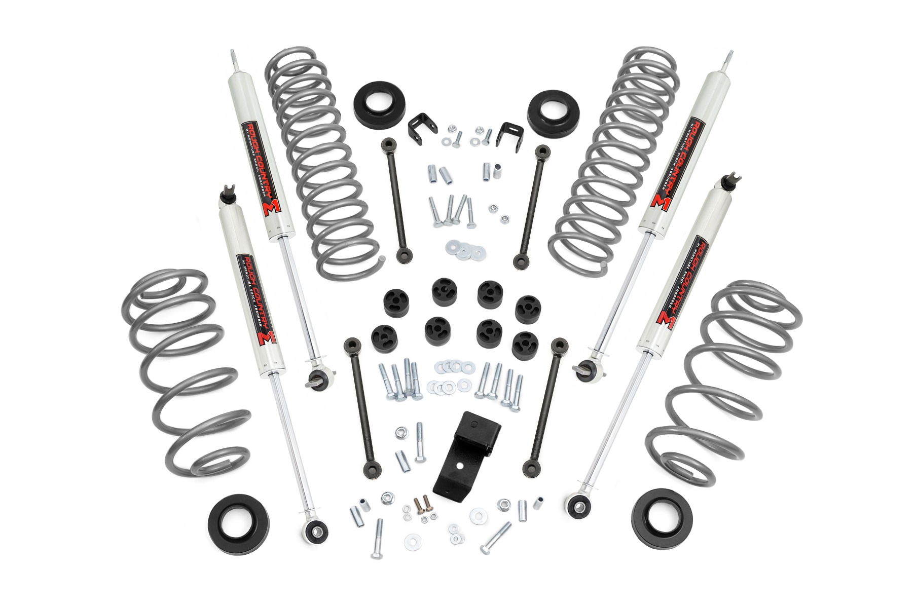 Rough Country 64140 - 3.25 Inch Lift Kit - 4 Cyl - M1 - Jeep Wrangler TJ 4WD (1997-2002) Rough Country 64140 - 3.25 Inch Lift Kit - 4 Cyl - M1 - Jeep Wrangler TJ 4WD (1997-2002)