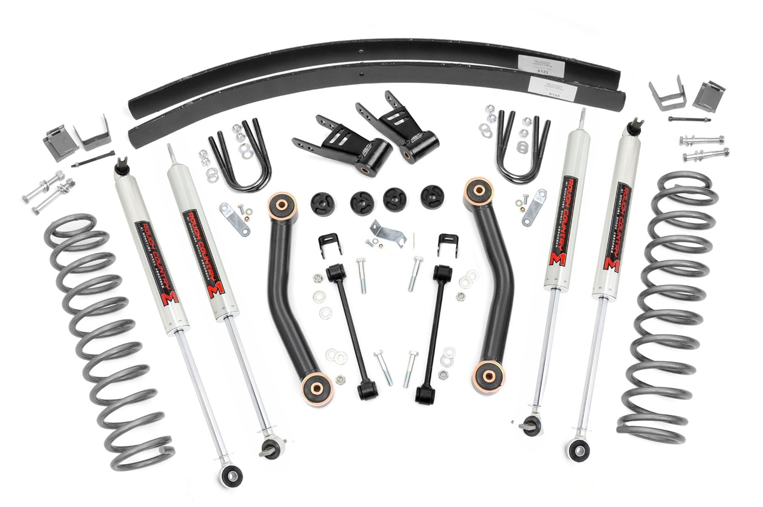 Rough Country 62340 - 4.5 Inch Lift Kit - M1 - Rear AAL - Jeep Cherokee XJ 2WD/4WD (1984-2001)
