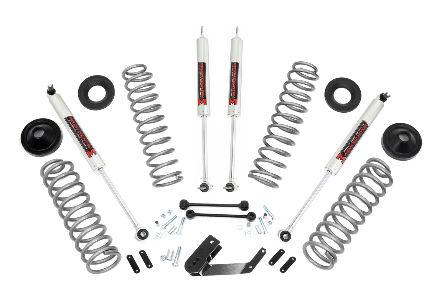 Rough Country 67640 - 3.25 Inch Lift Kit - M1 - Jeep Wrangler JK 4WD (2007-2018)