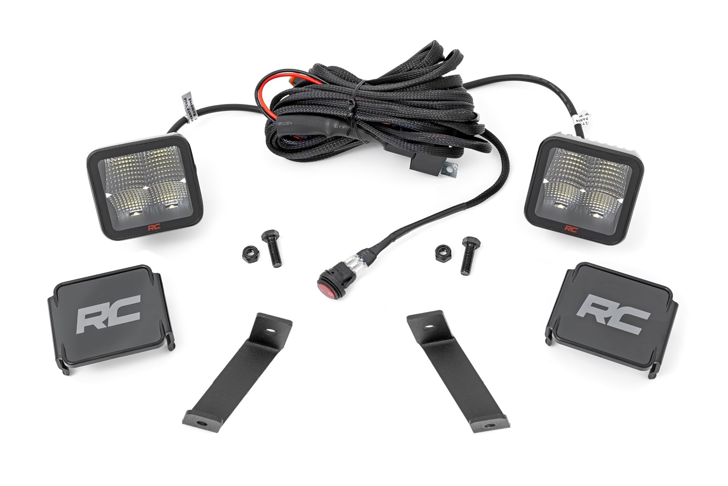 Rough Country 70084 - LED Light Kit - Ditch Mount - 2 inch Spectrum Pair - Spot - Jeep Cherokee KL (14-21) Rough Country 70084 - LED Light Kit - Ditch Mount - 2 inch Spectrum Pair - Spot - Jeep Cherokee KL (14-21)