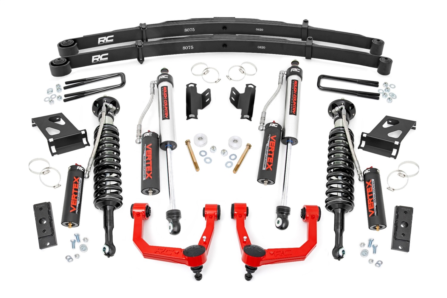 Rough Country 74252RED - 3.5 Inch Lift Kit - Vertex - Toyota Tacoma 4WD (2005-2023)
