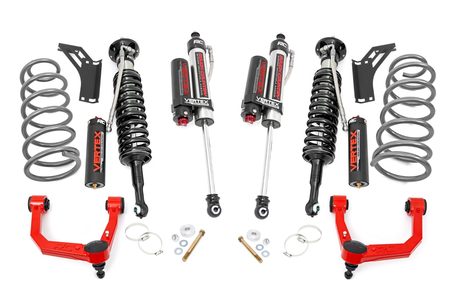 Rough Country 76650RED - 3 Inch Lift Kit - Vertex - Toyota 4Runner 4WD (2010-2024)