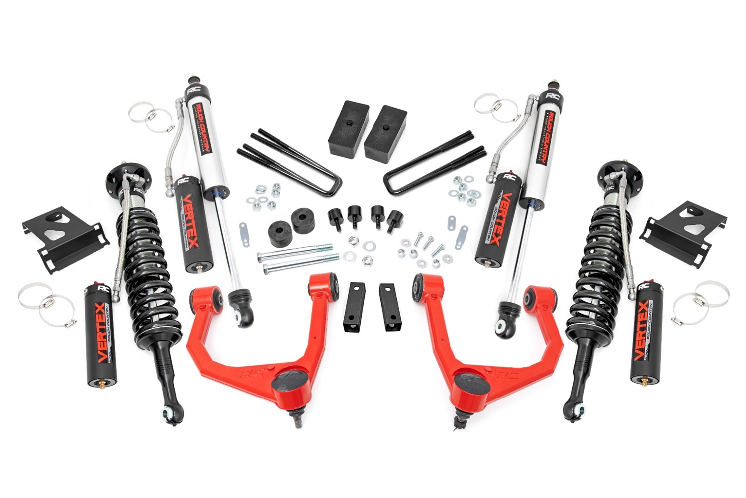 Rough Country 76850RED - 3.5 Inch Lift Kit - Vertex - Toyota Tundra 4WD (2007-2021)