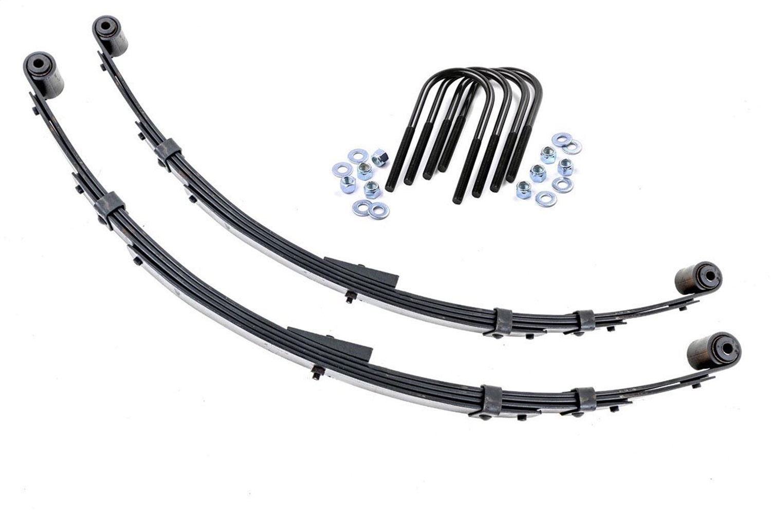 Rough Country 8011KIT - Rear Leaf Springs - 4 inch Lift - Pair - Jeep Wrangler YJ 4WD (1987-1995)
