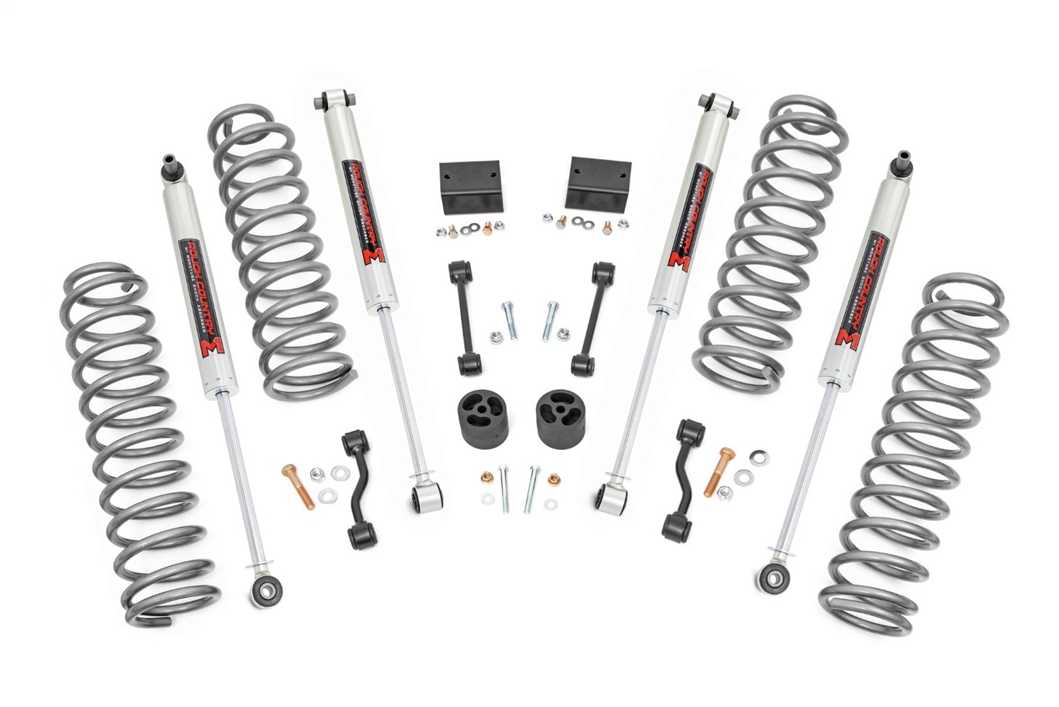 Rough Country 79740 - 2.5 Inch Lift Kit - Coils - M1 - Jeep Wrangler Unlimited 4WD (2024)