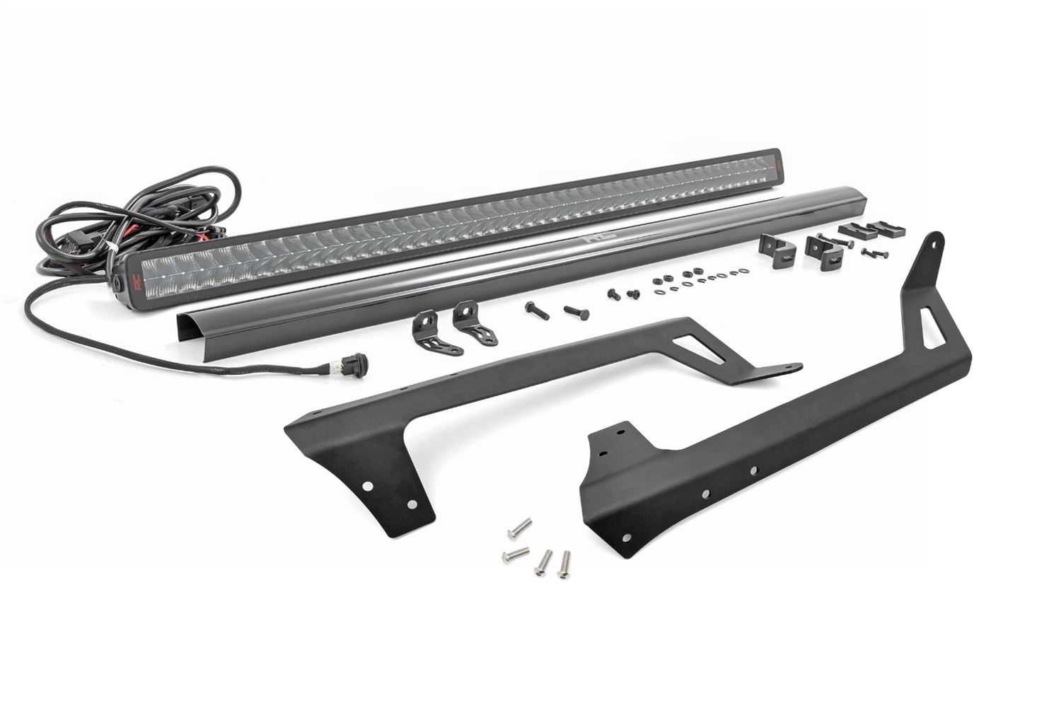 Rough Country 80504 - LED Light Kit - Windshield - 50 inch Spectrum Dual Row - Jeep Wrangler JK/Wrangler Unlimited (07-18) Rough Country 80504 - LED Light Kit - Windshield - 50 inch Spectrum Dual Row - Jeep Wrangler JK/Wrangler Unlimited (07-18)