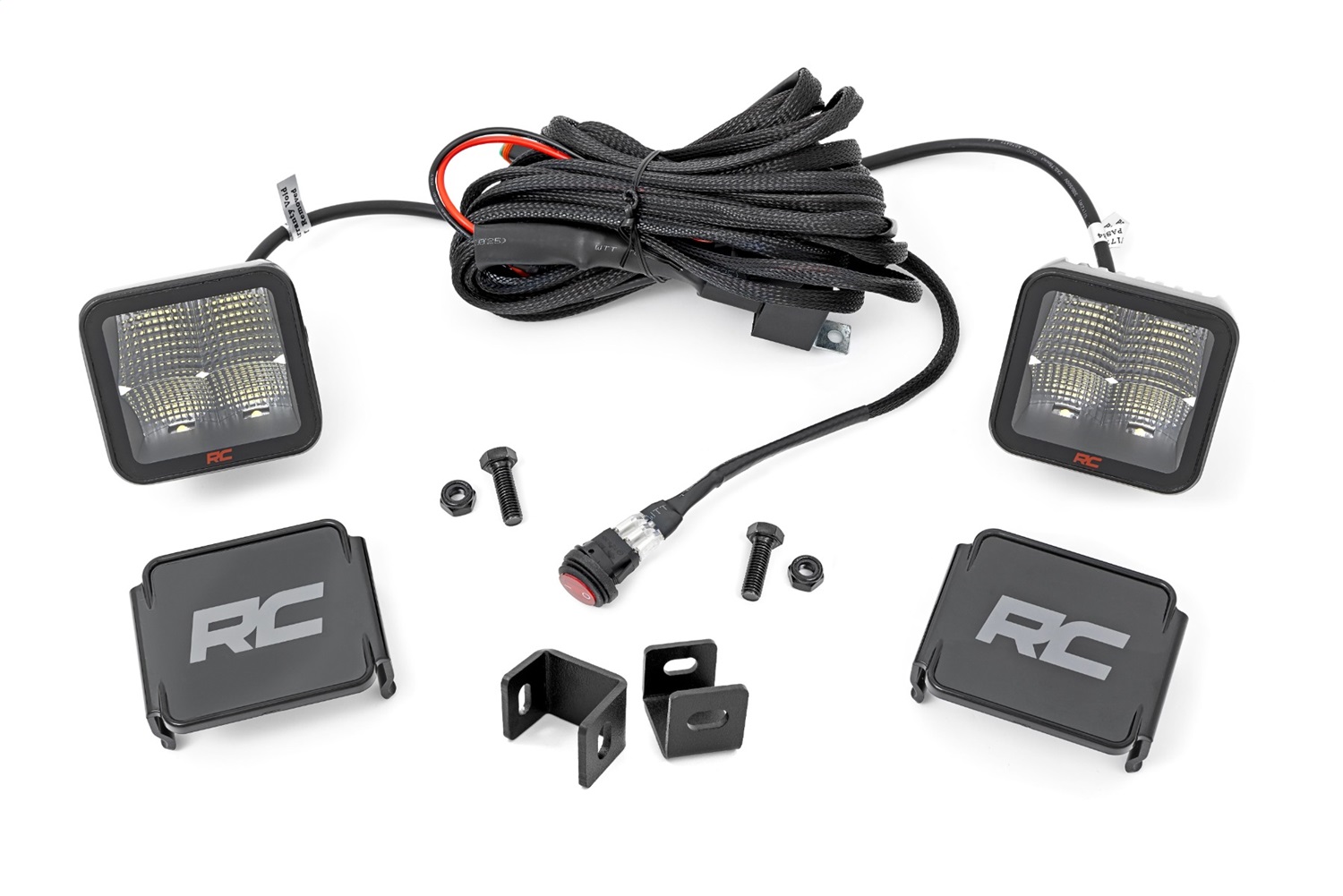 Rough Country 82071 - LED Light Kit - Ditch Mount - 2 inch Spectrum Pair - Spot - Toyota Tundra (22-24)