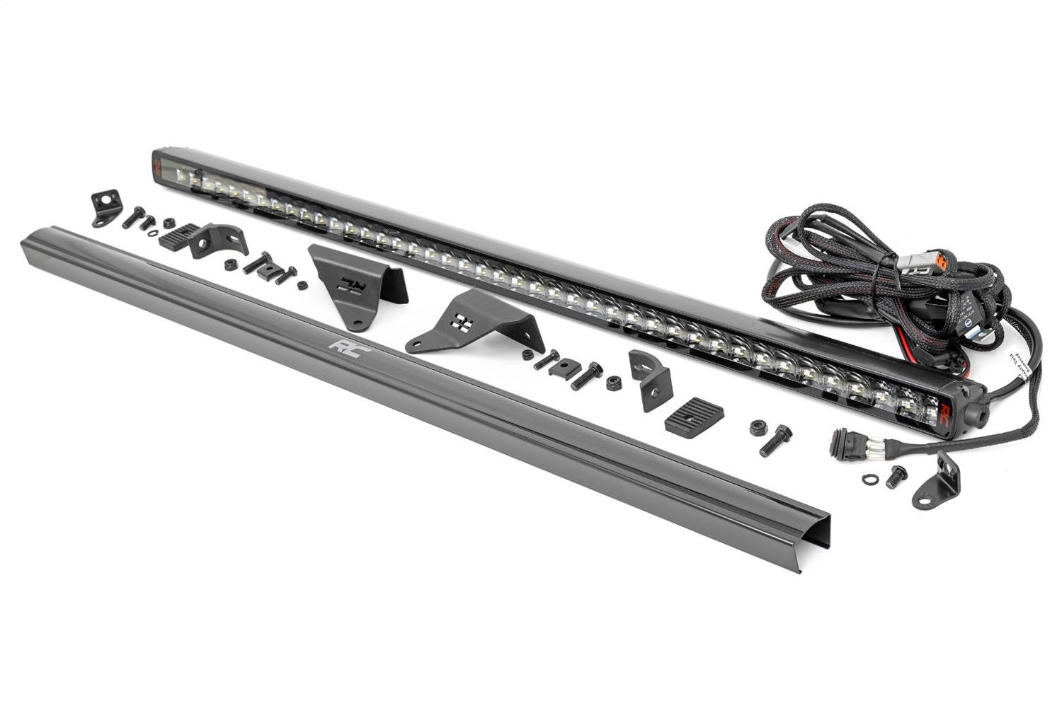 Rough Country 82041 - LED Light Kit - Upper Windshield - 40 inch Spectrum Single Row - Ford Bronco (21-24) Rough Country 82041 - LED Light Kit - Upper Windshield - 40 inch Spectrum Single Row - Ford Bronco (21-24)