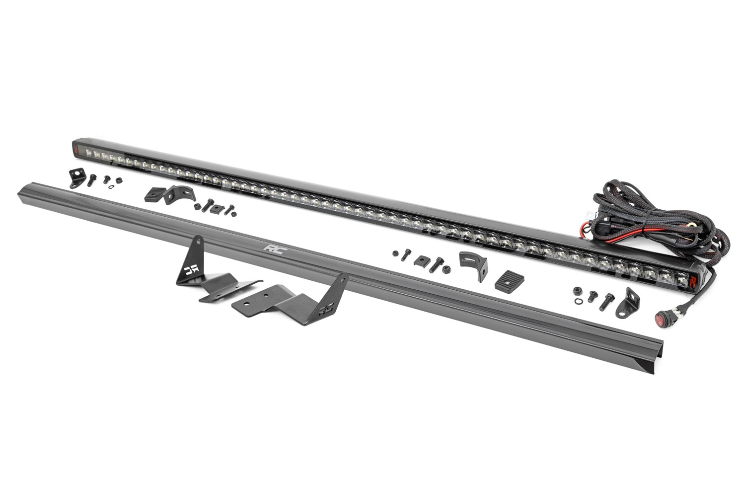 Rough Country 82043 - LED Light Kit - Upper Windshield - 50 inch Spectrum Single Row - Ford Bronco (21-24)