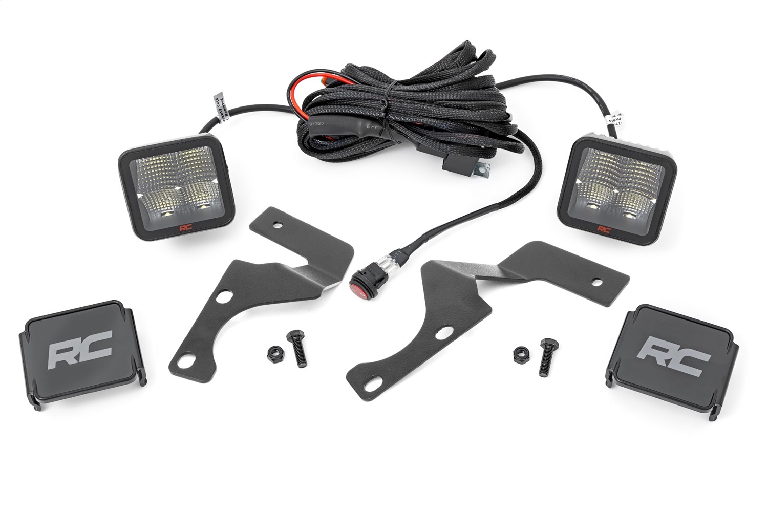 Rough Country 80796 - LED Light Kit - Ditch Mount - 2 inch Spectrum Spot Pair - Toyota 4Runner (10-24)