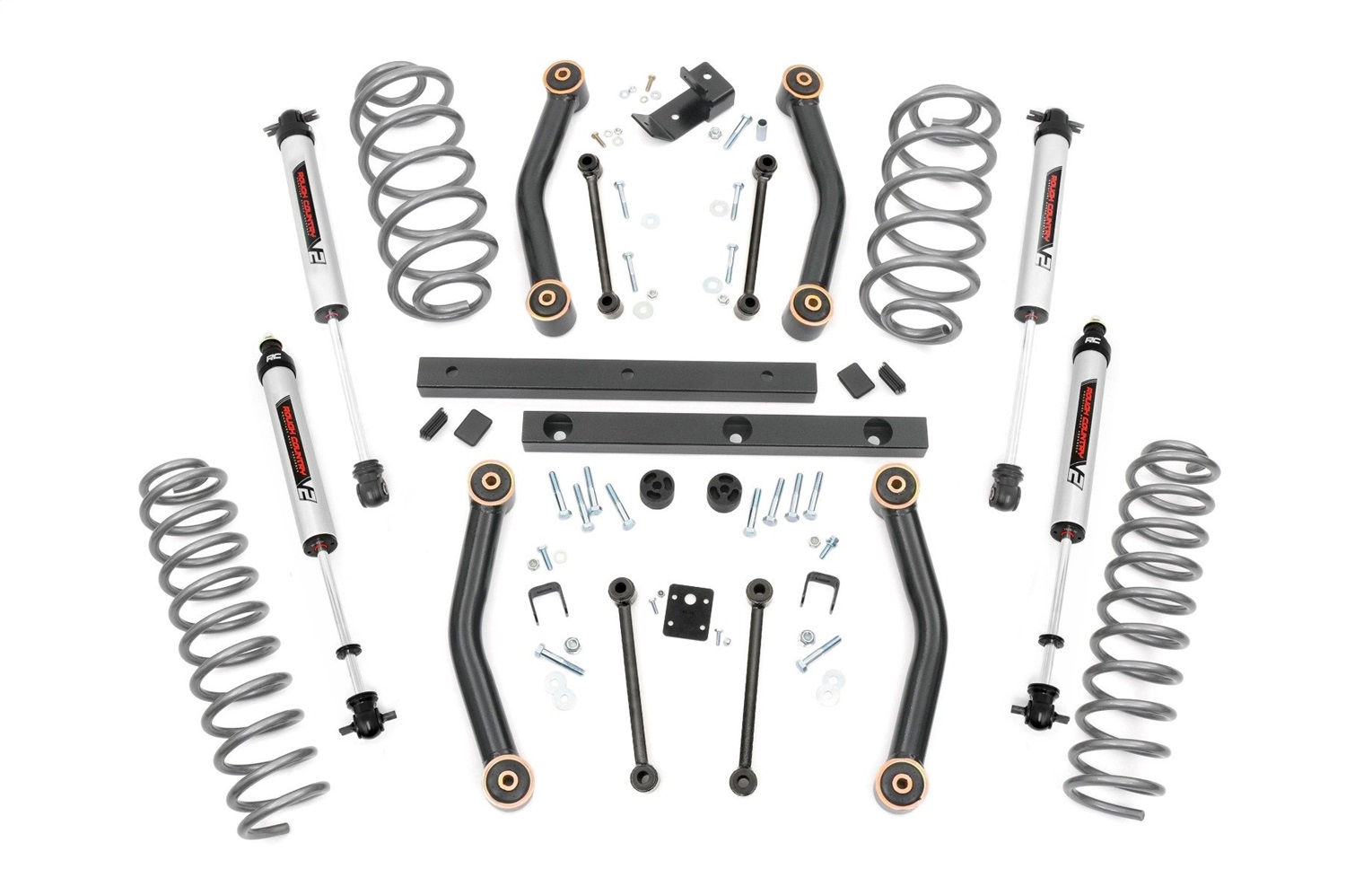 Rough Country 90777 - 4 Inch Lift Kit - V2 - Jeep Wrangler TJ (03-06)/Wrangler Unlimited (04-06) Rough Country 90777 - 4 Inch Lift Kit - V2 - Jeep Wrangler TJ (03-06)/Wrangler Unlimited (04-06)