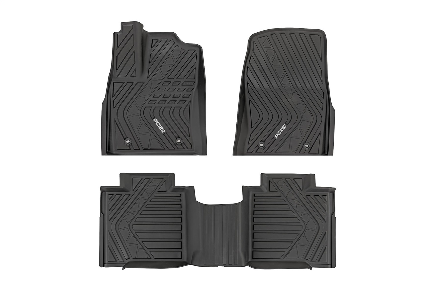 Rough Country FF-71780 - Flex-Fit Floor Mats - FR & RR - CrewMax - Toyota Tundra 2WD/4WD (2022-2025) Rough Country FF-71780 - Flex-Fit Floor Mats - FR & RR - CrewMax - Toyota Tundra 2WD/4WD (2022-2025)