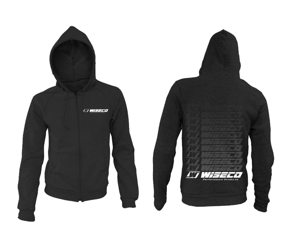 Wiseco W9004L - Zip Up Hoodie Gradient Design, Large
