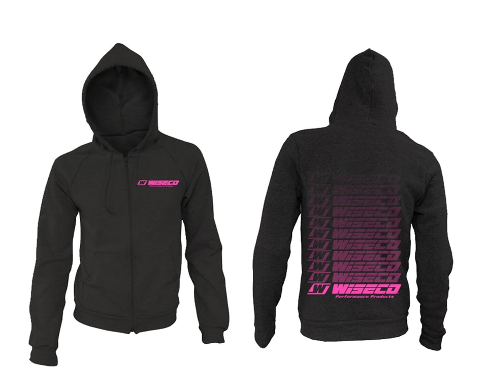 Wiseco W9004XXXL-P - Zip Up Hoodie Gradient Design, Pink, 3XL Wiseco W9004XXXL-P - Zip Up Hoodie Gradient Design, Pink, 3XL