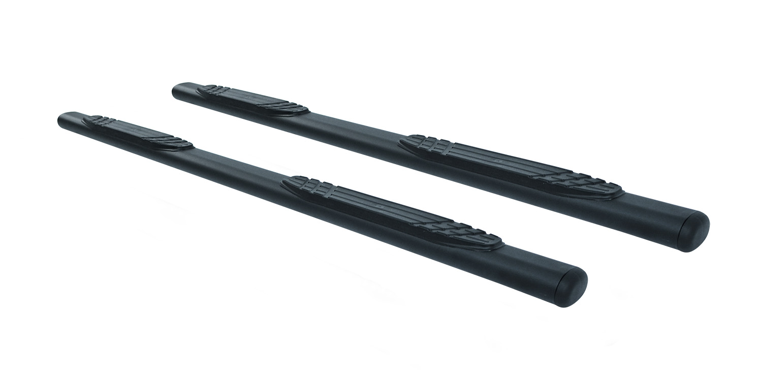 Big Country 394435870 - Truck Accessories  - 4" WIDESIDER Platinum Side Bars With Mounting Bracket Kit - Textured Black