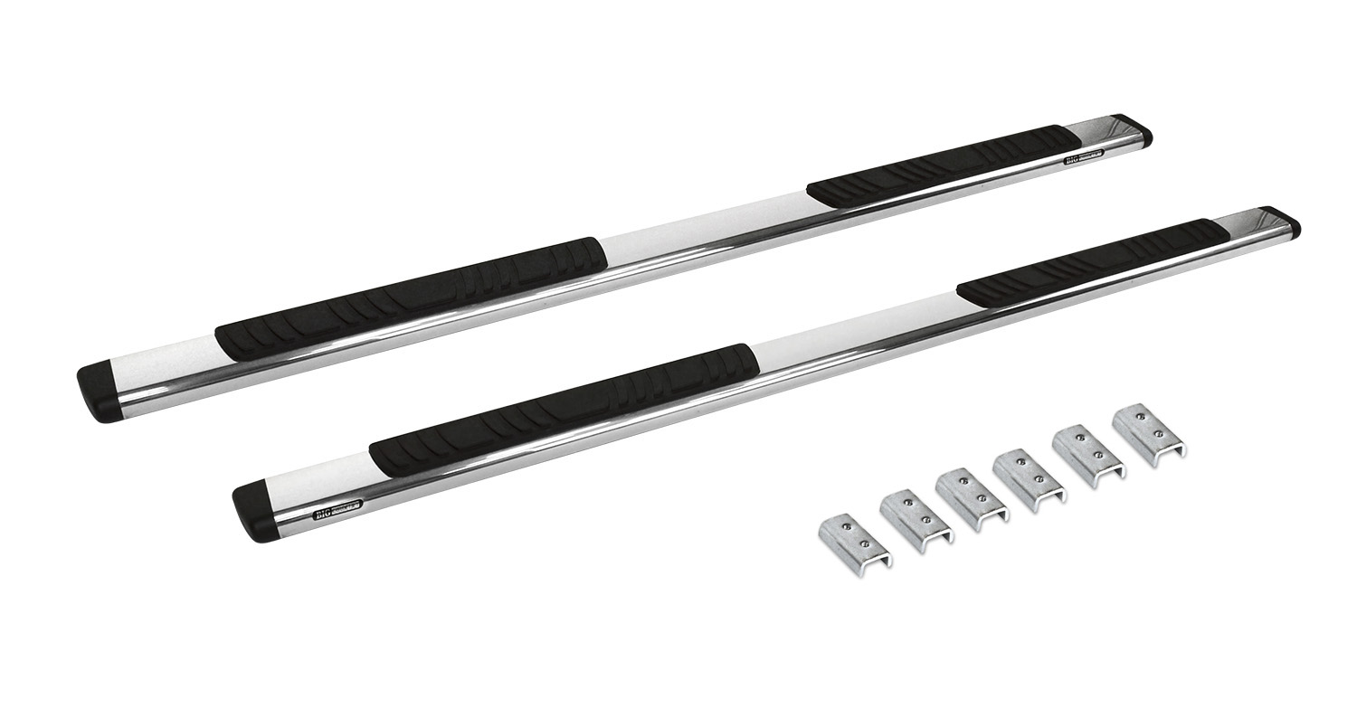 Big Country 395203876 - Truck Accessories  - 5" WIDESIDER Platinum Side Bars With Mounting Bracket Kit - Polished Stainless Steel