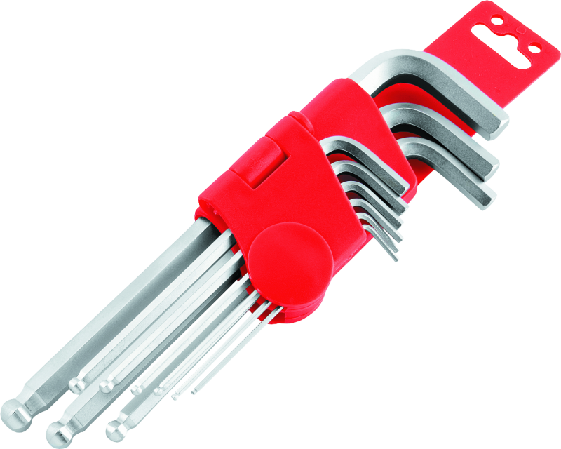 BikeMaster 151580 - 9-pc Ball End Short Wrench Set - Metric