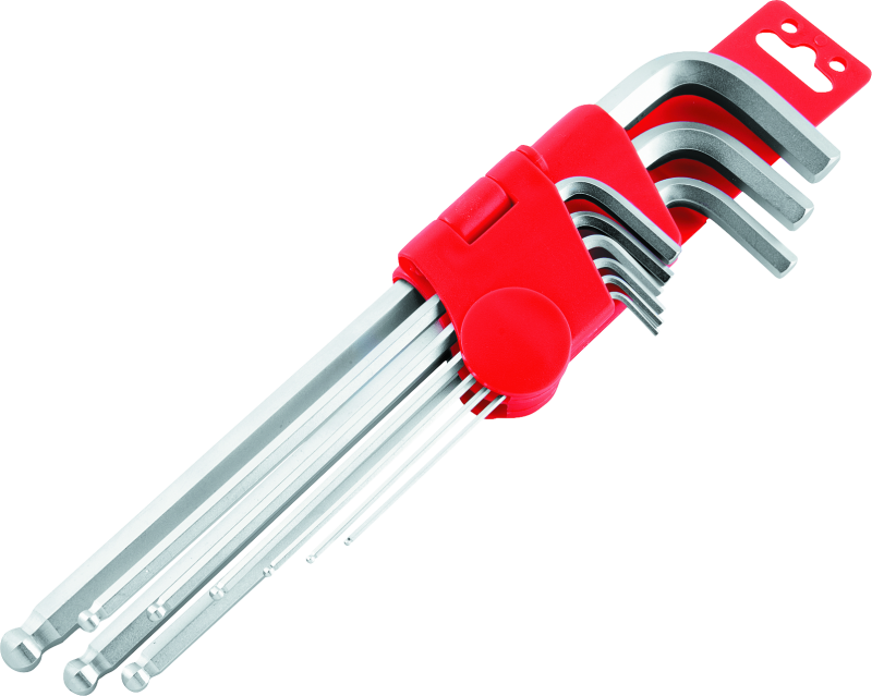 BikeMaster 151579 - 9-pc Ball End Long Wrench Set - Metric